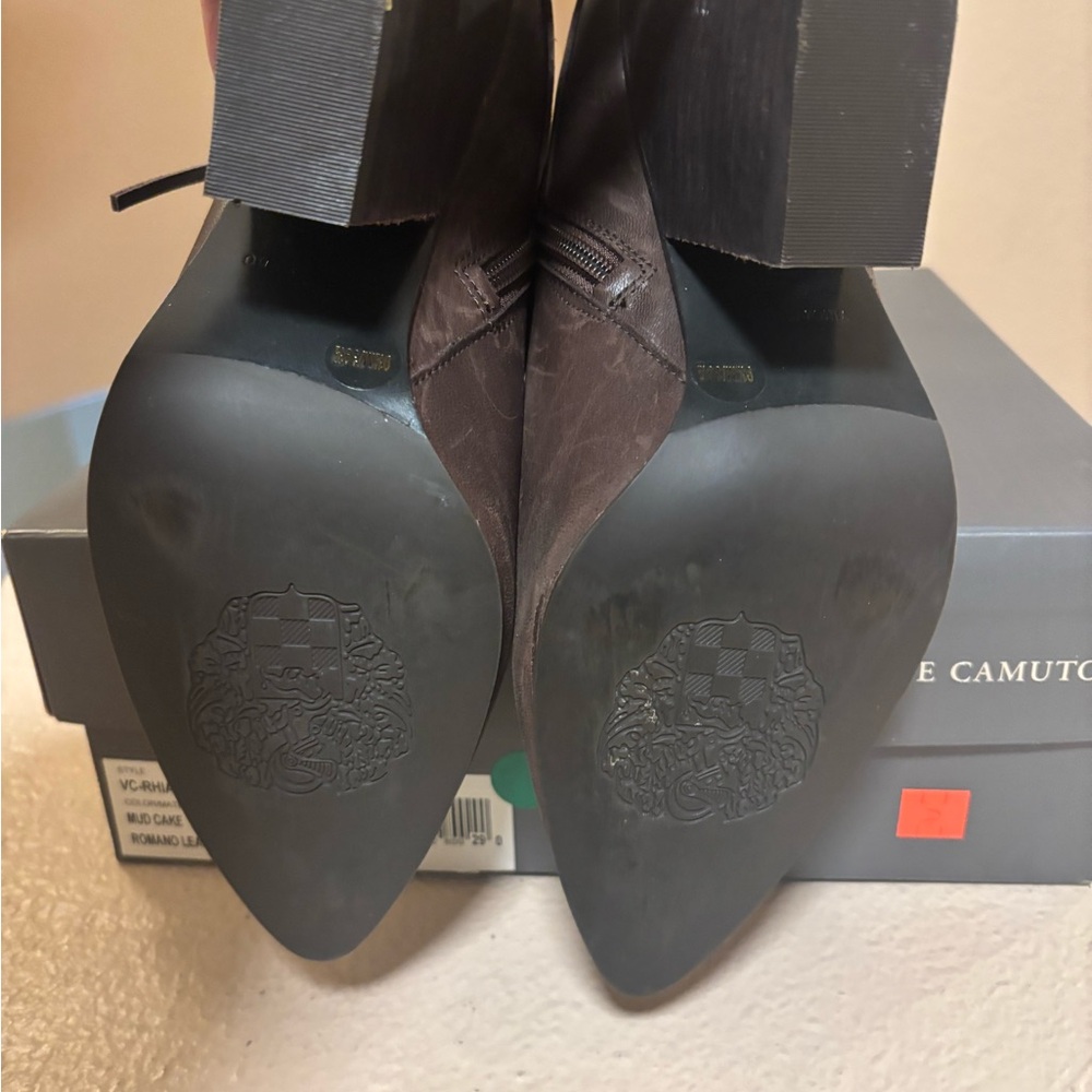 Vince Camuto Chocolate Ankle Booties - Picture 5 of 6